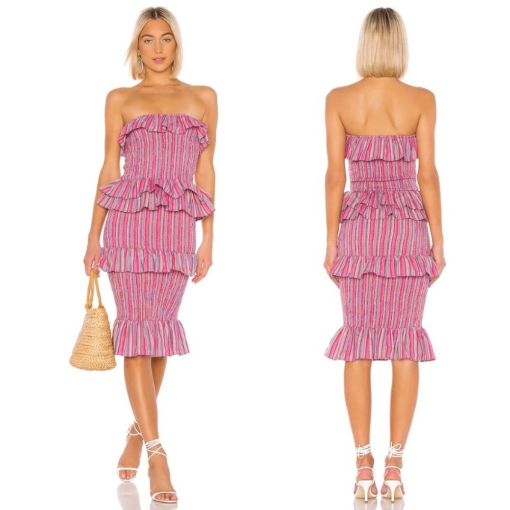 TULAROSA Bailee Dress in Purple Multi Size L from REVOLVE
